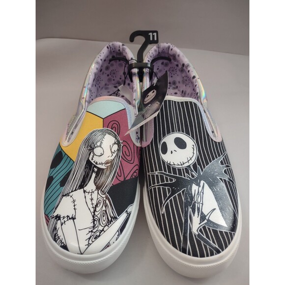 Disney Nightmare Before Christmas Shoes NWT Ground Up Jack And Sally Women's 11 - Picture 2 of 8